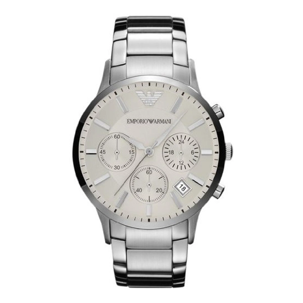 Emporio Armani AR2458 - Mens Silver Dial TEMPO Watch