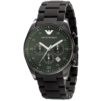 Armani Sport Mens AR5922 Chrono Green Dial Qua..