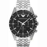 Emporio Armani AR5988 Latest Mens Silver Tazio..