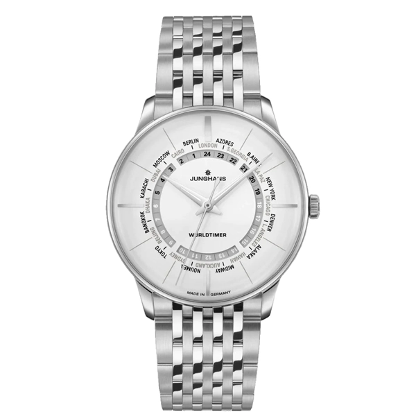 Junghans Meister Worldtimer Men's Silver Watch 27/3011.46