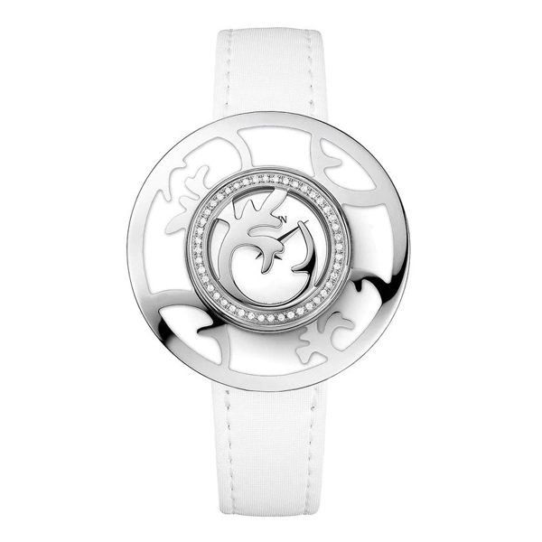 Balmain B40352226 Women's White Leather Strap Watches
