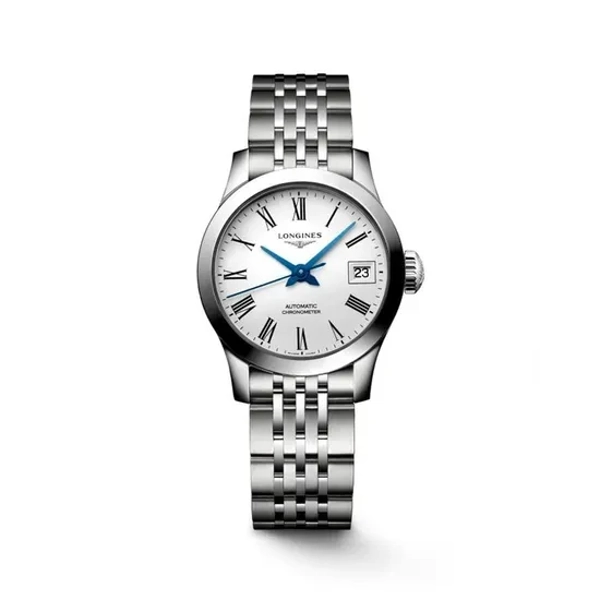 Longines Elegance Record L2.320.4.11.6 Silver Stainless Steel For Womens