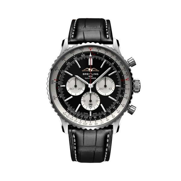 Breitling Navitimer AB0137211B1P1 Black Leather Watches For Men