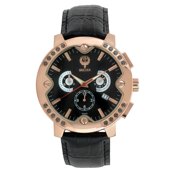 Brillier Mens Voyageur 05-33121-06 Watch