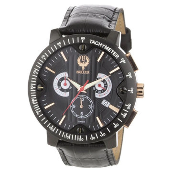 Brillier Mens Voyageur 05-12121-02 Watch