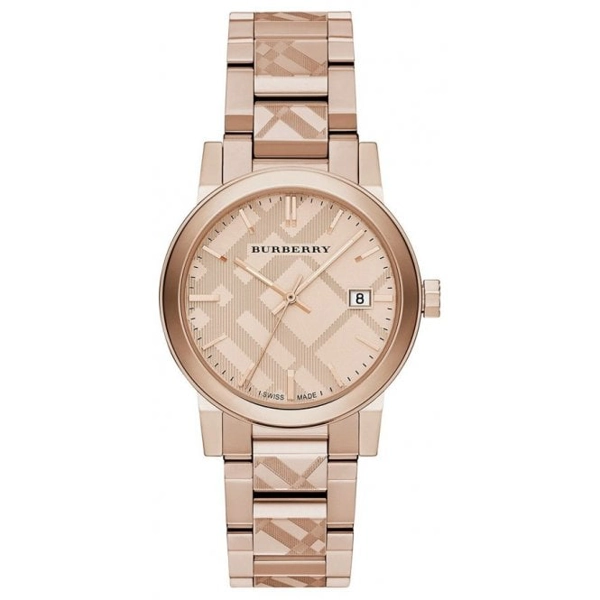 Burberry BU9039 Rose GoldTone Dial Stainless Steel Quartz Ladies Watch