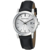 Burberry BU9106 Women's Check Black Leather St..