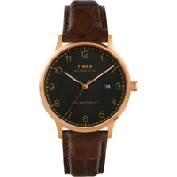 Timex TW2T70100 Men's Brown Leather Strap Watc..