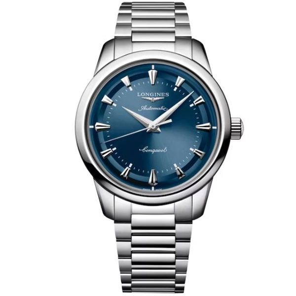 Longines Conquest Heritage L1.650.4.92.6 Silver Stainless Steel Watches For Men