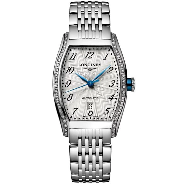 Longines Elegance Evidenza L2.142.0.70.6 Silver Stainless Steel  For Womens