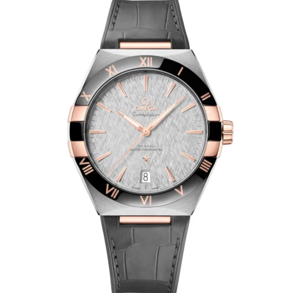 Omega Constellation 131.23.41.21.06.001 Grey Leather Watches for Men