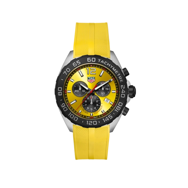 TAG Heuer Formula 1 Chronograph CAZ101AM.FT8054 Yellow Rubber Watches For Men