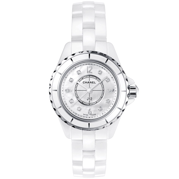 Chanel H2570 Women's White Ceramic Strap Watches