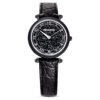 Swarovski  5664311 Black Leather Watches For W..