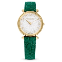 Swarovski  5656893 Green Leather Watches For W..