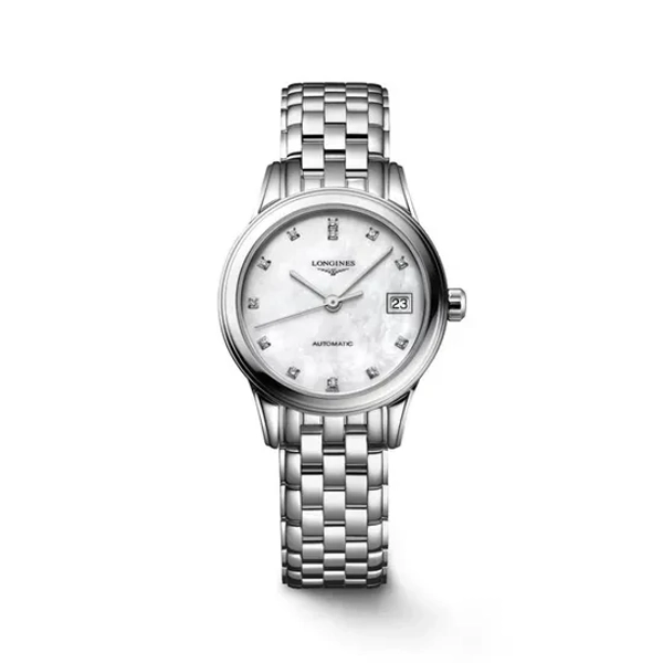 Longines Elegance Flagship Classic L4.274.4.87.6 Silver   Stainless Steel Watches For Womens