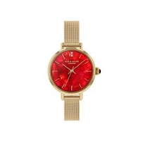Lola RoseLR4160 Red Dial Metal Strap Watch for..