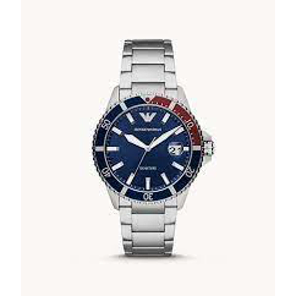 Emporio Armani AR11339 Blue Dial Stainless Steel Watch for Men