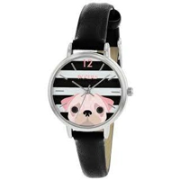 Tikkers TK0174 Black Dial Leather Strap Girls ..