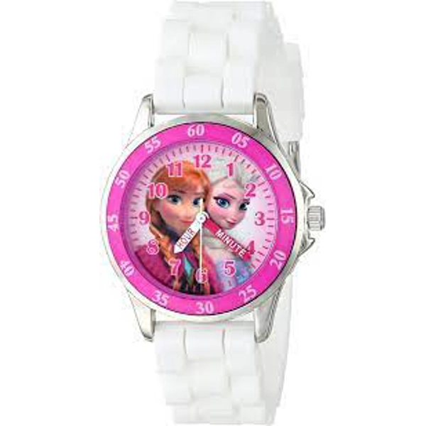 Disney FZN3550 Pink Dial Rubber Strap Watch for Girls