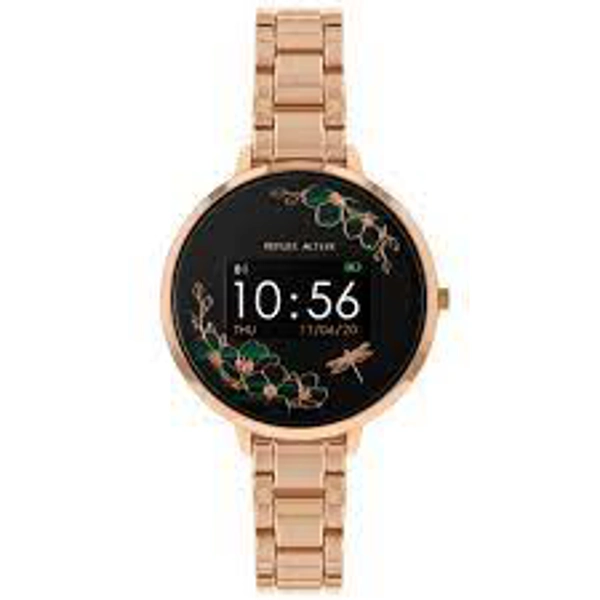 Reflex Active RA03-4028 Black Dial Stainless Steel Watch for Woman