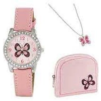 Tikkers AKG-008 Pink Dial Leather Strap Girls ..