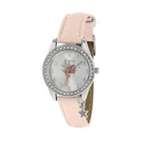 Tikkers TK0189 Silver Dial Leather Strap Girls..