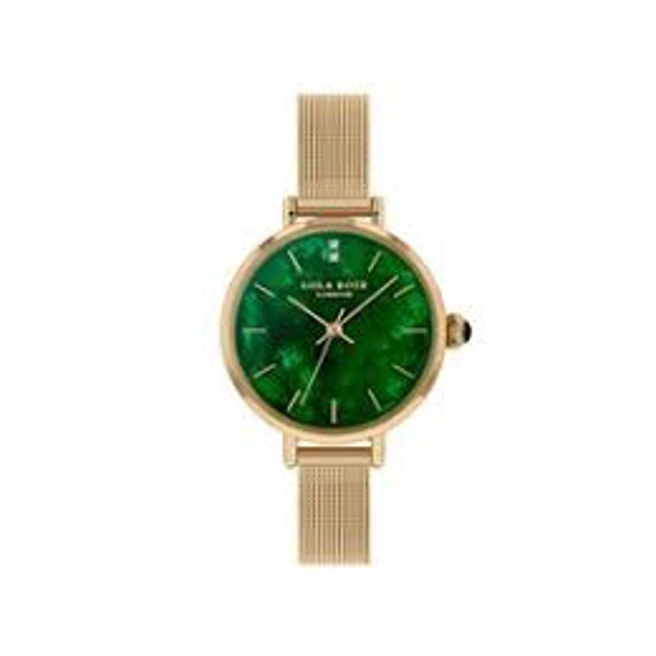 Lola RoseLR4158 Green Dial Metal Strap Watch for Women
