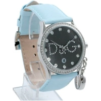 D&G Gloria Baby Blue Leather and Crystal Women..