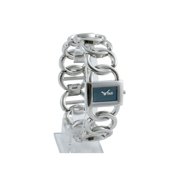 D&G Donna Black Bracelet Dial Silver Womens Watch DW0027