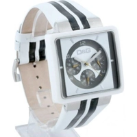 D&G Cream White Leather Mens Fashion Watch DW0..