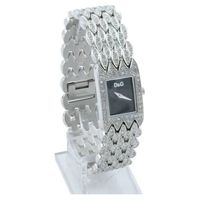 D&G Sundown Crystal Black Dial Womens Watch DW..