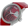 additional image for D&G Peek A Boo Red Crystal Womens Designer Watch DW0147
