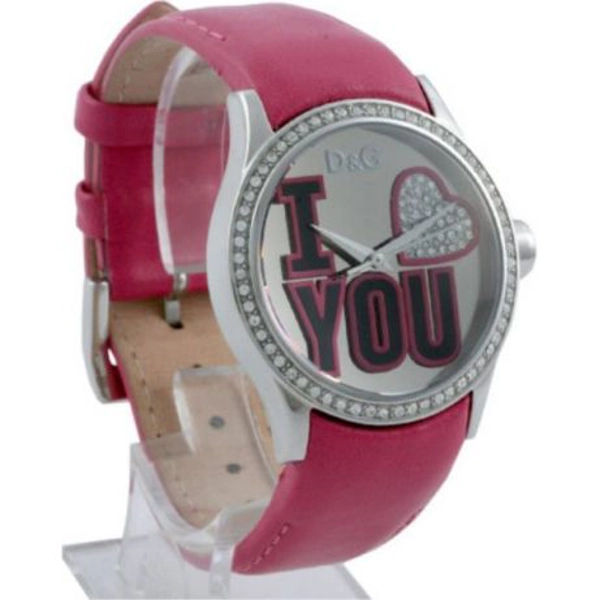 D&G Peek A Boo Pink Crystal Womens Designer Watch DW0149