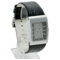 D&G Logoside Crystal Black Womens Fashion Watc..