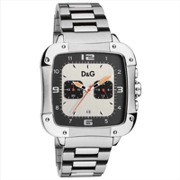 D&G DW0246 - Mens Licensed White & Black Chron..