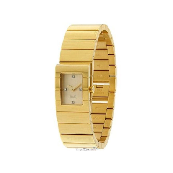 D&G Ladies Scotland Watch DW0329 with Gold Dial Bracelet