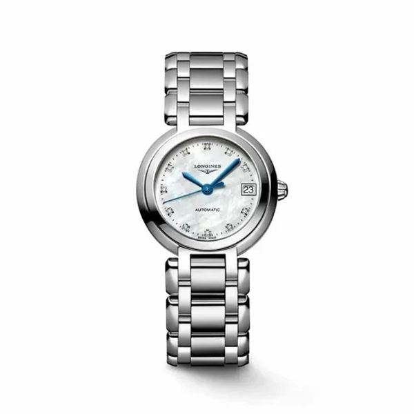 Longines Elegance PrimaLuna L8.111.4.87.6 Silver  Stainless Steel  Watches For Womens