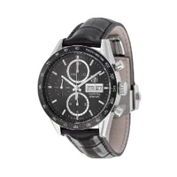Carrera Automatic Chronograph Black Dial Black..