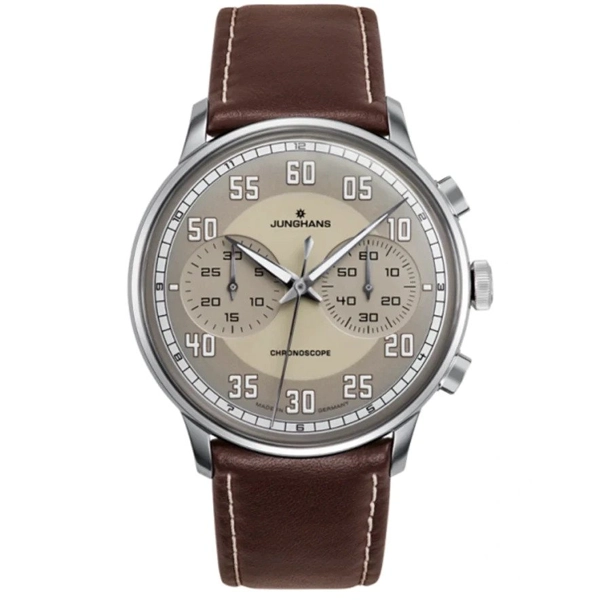Junghans Meister Driver Chronoscope Men's Brown Watch 27/3684.02