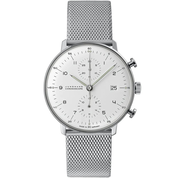 Junghans Max Bill Chronoscope Men's Silver Watch 27/4003.46