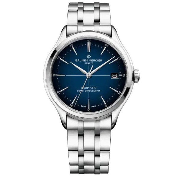 Baume & Mercier Men's Blue Clifton Watch BM0A10468