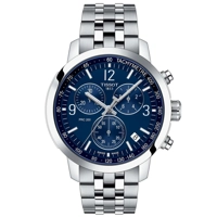 Tissot Prc 200 Chronograph Men's Blue Watch T1..