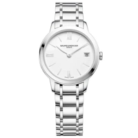 Baume & Mercier Men's White Classima Watch BM0..