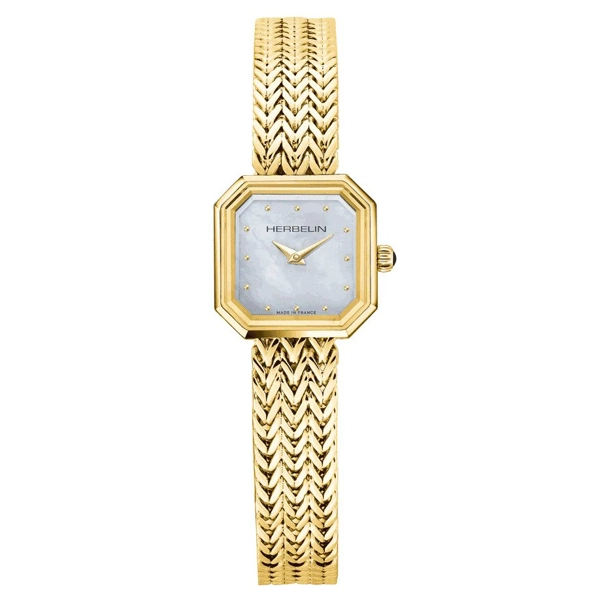 Herbelin Octogone Ladies Gold Watch 17436/BP19