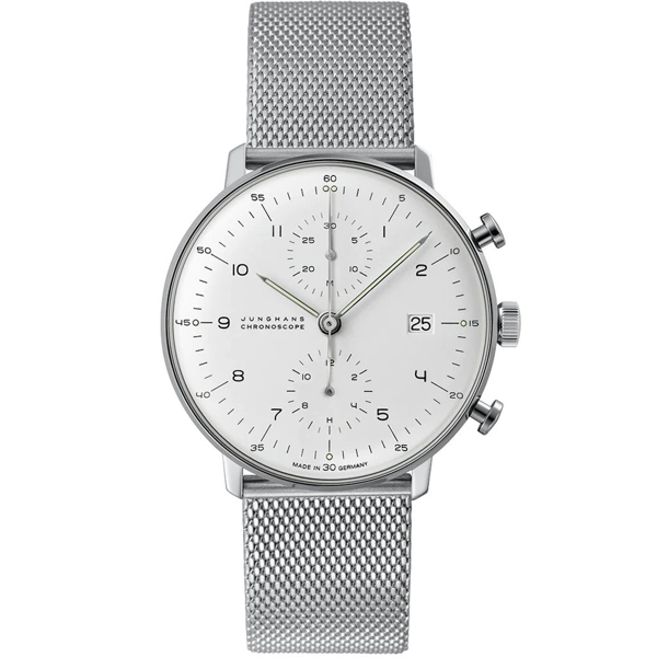 Junghans Max Bill Chronoscope Men's Silver Watch 27400346