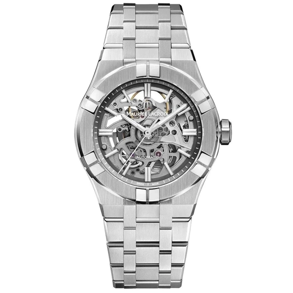 Maurice Lacroix Men's Skeleton Aikon Automatic Watch AI6007-SS002-030-1