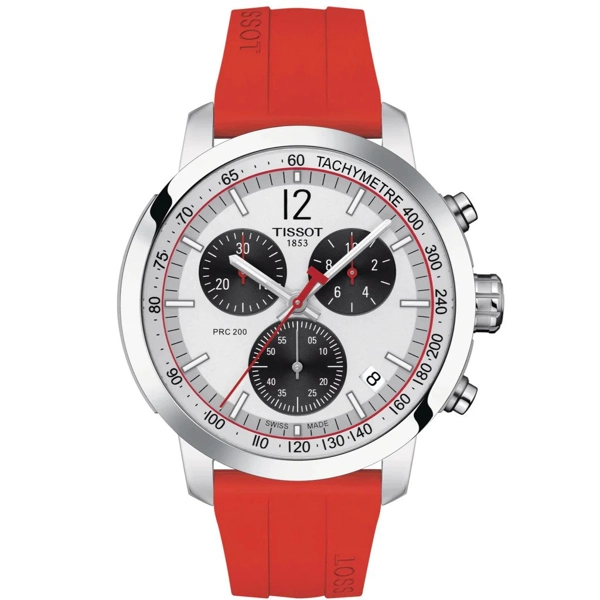 Tissot PRC 200 Chrono Men's Red Watch T114.417.17.037.02