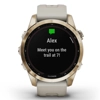 additional image for Garmin Fēnix® 7S Sapphire Solar Edition Cream Gold Titanium with Light Sand Smartwatch 010-02539-21