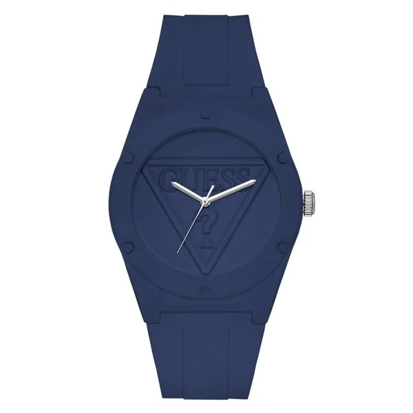 Guess W0979L4 Men's Navy Silicone Strap Watches